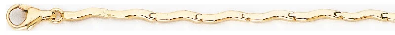 adjustable gold bracelets-2.2mm Wave Link Bracelet