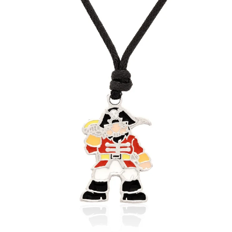 moonstone necklace for women -Molly and Emma Red Enamel Pirate Necklace