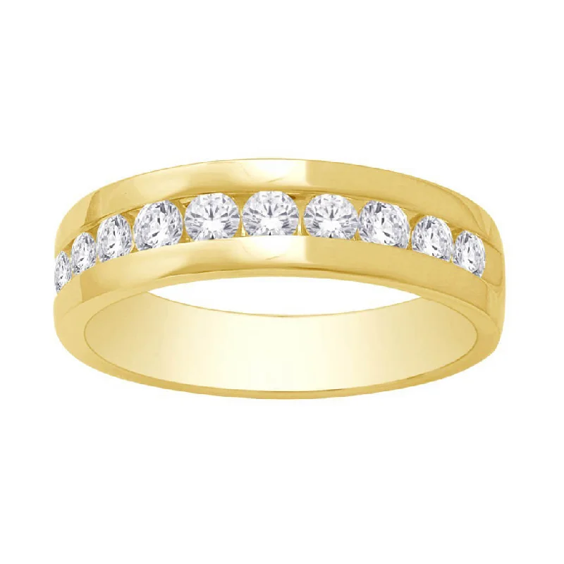 vintage wedding rings-14K 0.96-1.05CT D-MENS BAND