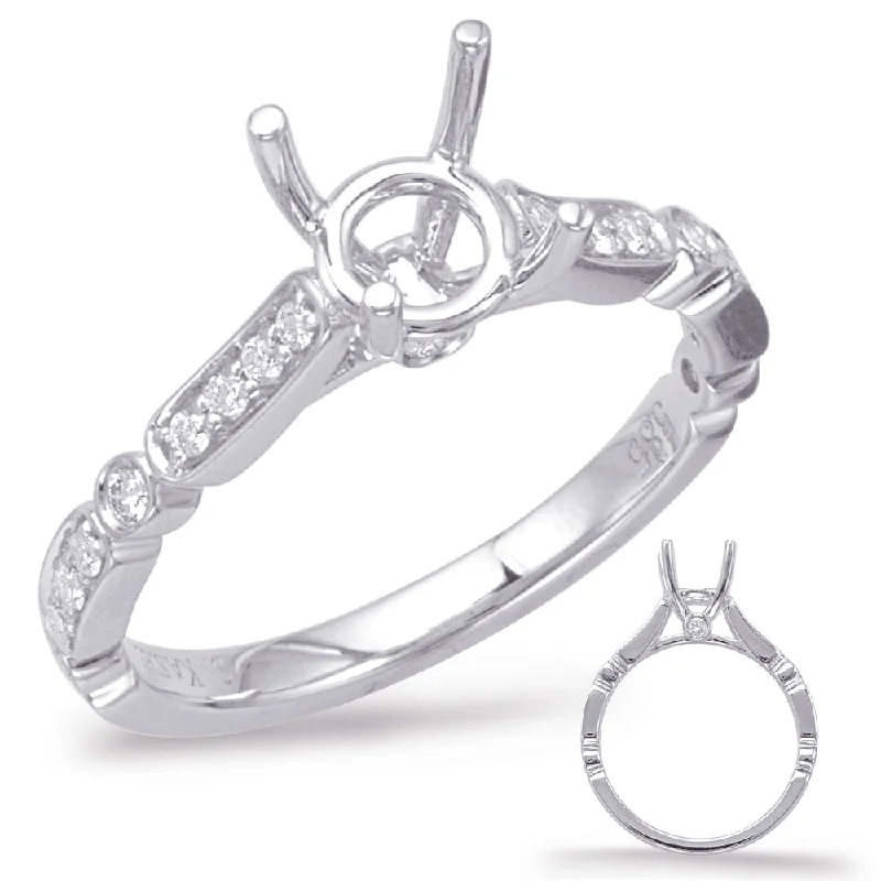 unique engagement rings-14k White Gold Mounting