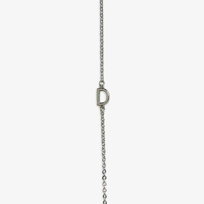 minimalist diamond necklace -Alphabet Choker