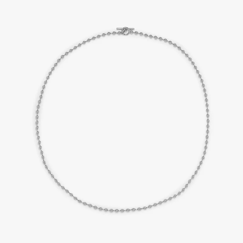 contemporary pendant necklace for women -Ball Chain Choker