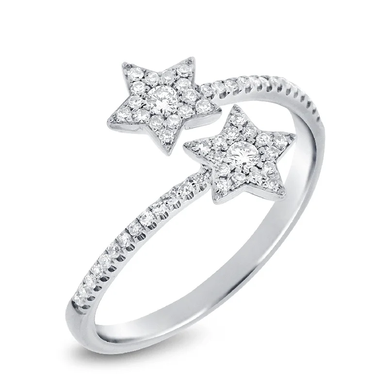 wedding ring sets-Diamond Star Ring 14k Gold & 1/4ct TDW by Joelle Jewelry