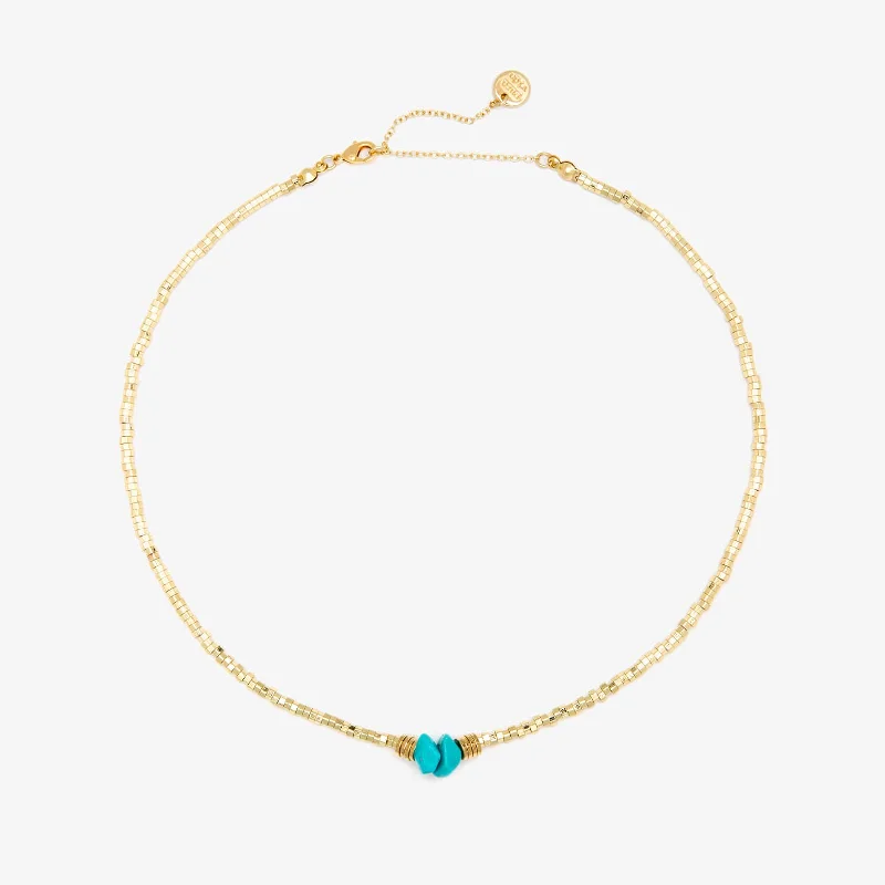 boho style necklace for summer -Golden Touch Choker