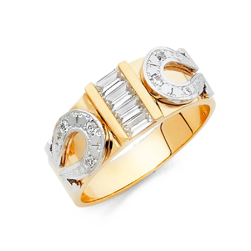 women’s fashion rings-Horseshoe Ring