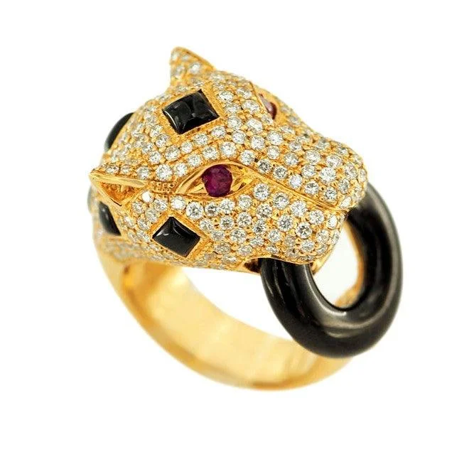 affordable diamond rings-JDR627172- DIAMOND CHEETAH RING