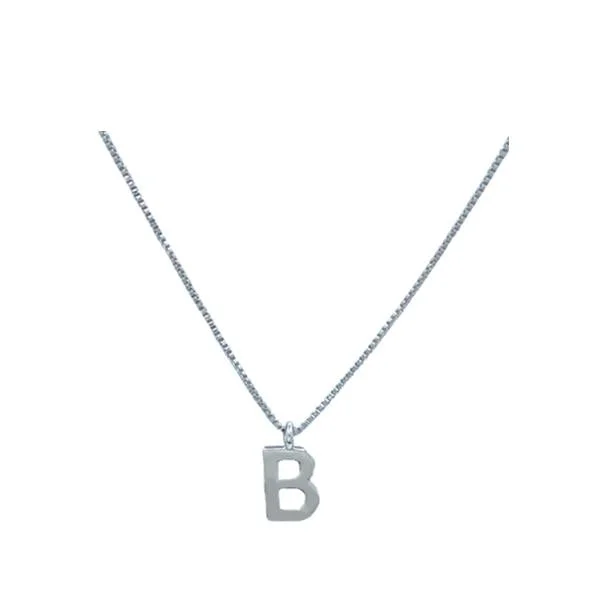 pendant necklace for layering -Link Chain With Initial: A-I: Gold Fill or Sterling Silver Chain (NGCP40_ or NCP40_)