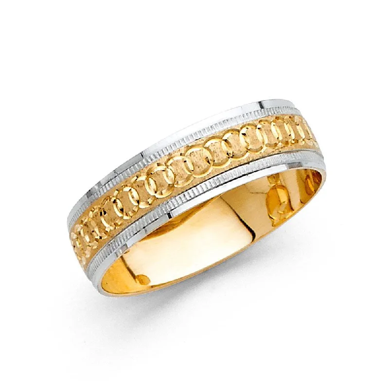 gold cocktail rings-Link Ring