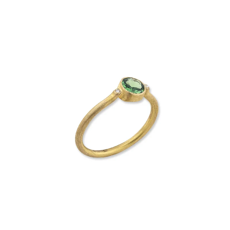 affordable wedding rings-Love Ring - 22K Yellow Gold With Side Diamonds