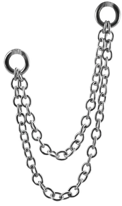 silver statement rings-SS316L Chain for Hinged Segment Ring - CHAIN02