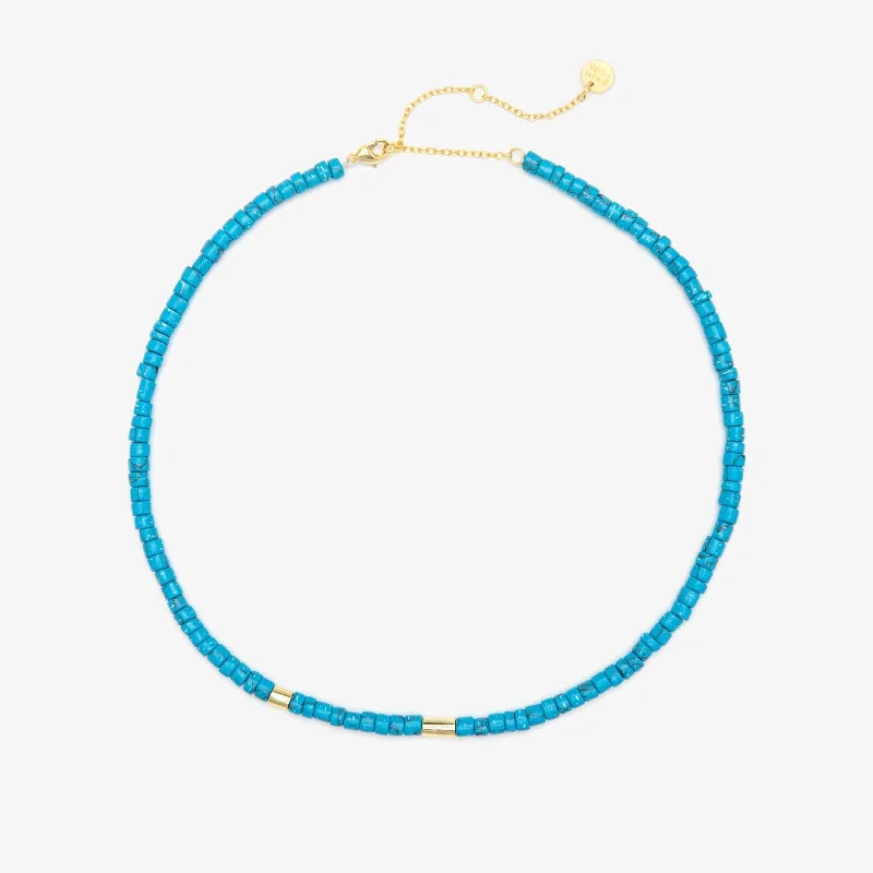 choker necklace for girls -Turquoise Stone Choker