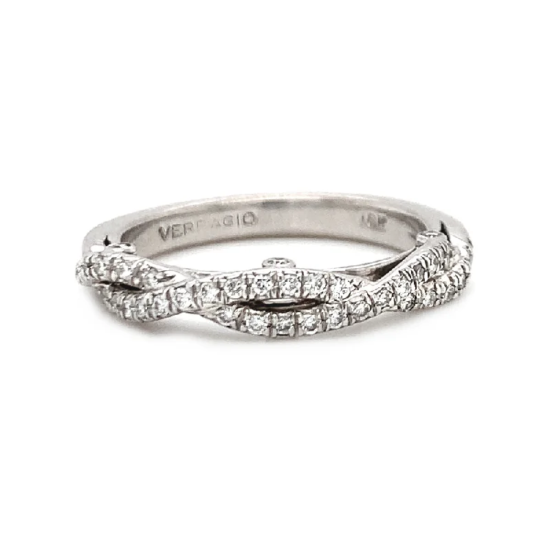 couples rings-Verragio White Gold & Diamond Infinity Ring