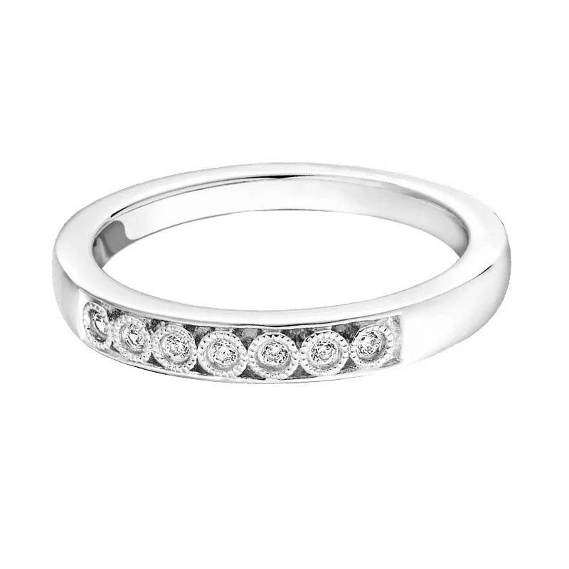 silver rings with gemstones-Beverly Diamond Wedding Ring