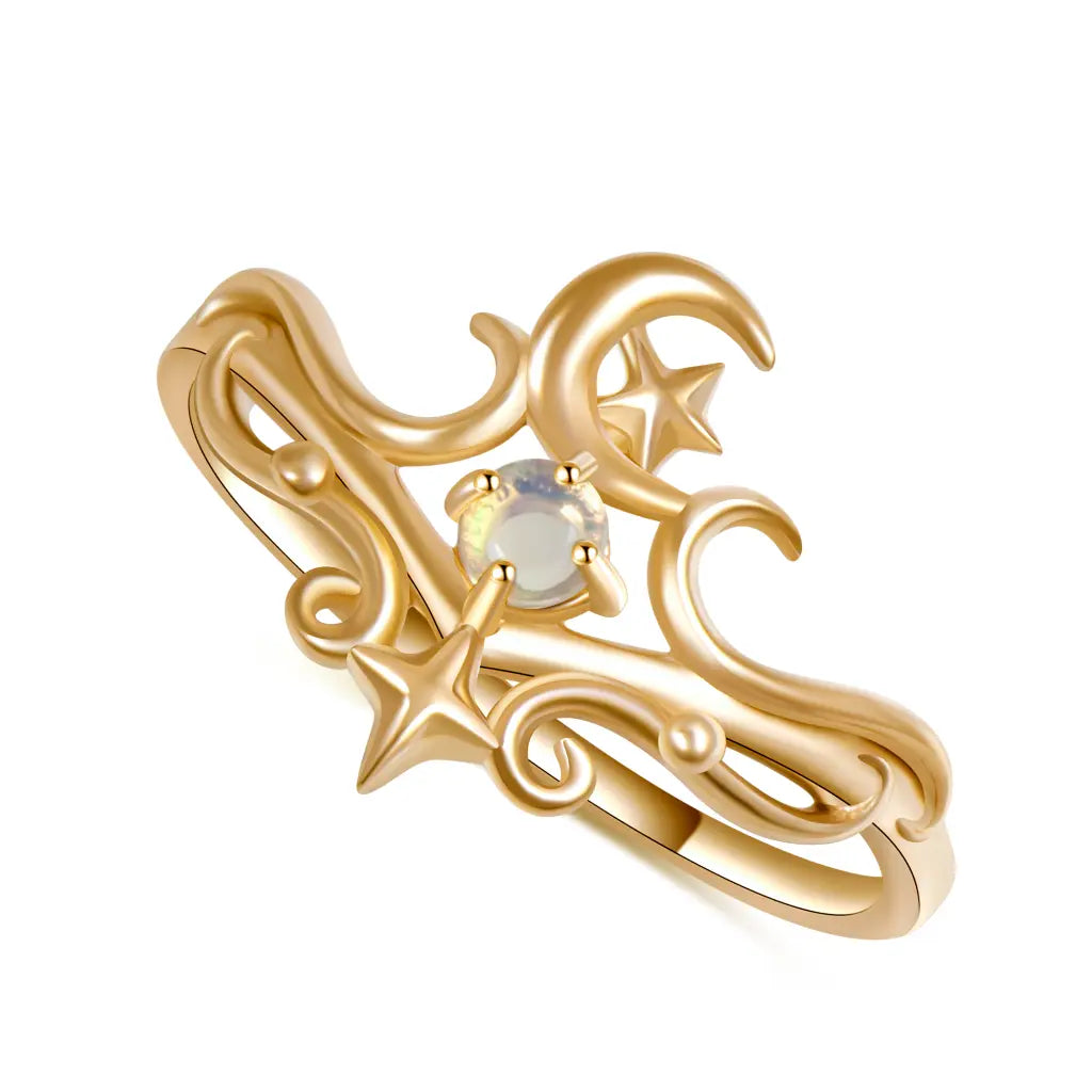 diamond band rings-Cosmos Ring Gold