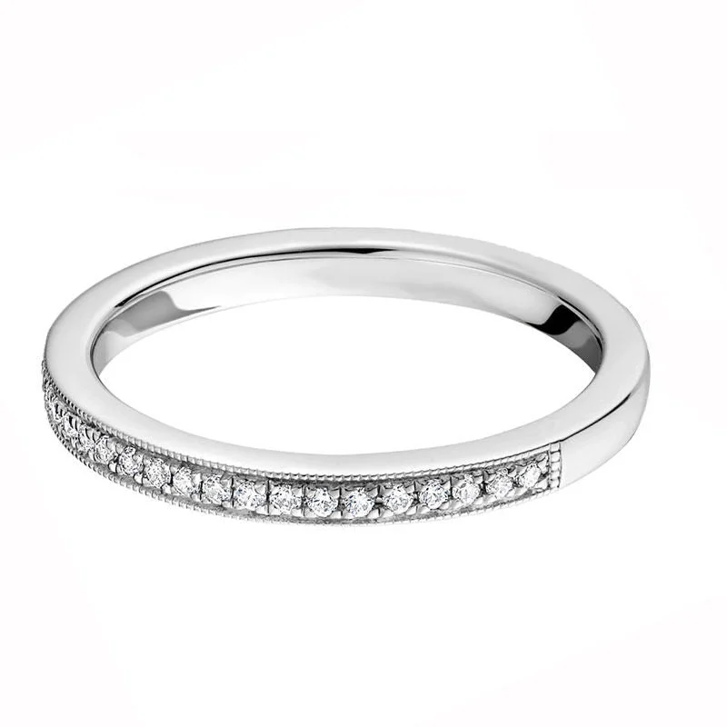 minimalist rings for women-Gia Diamond Wedding Ring