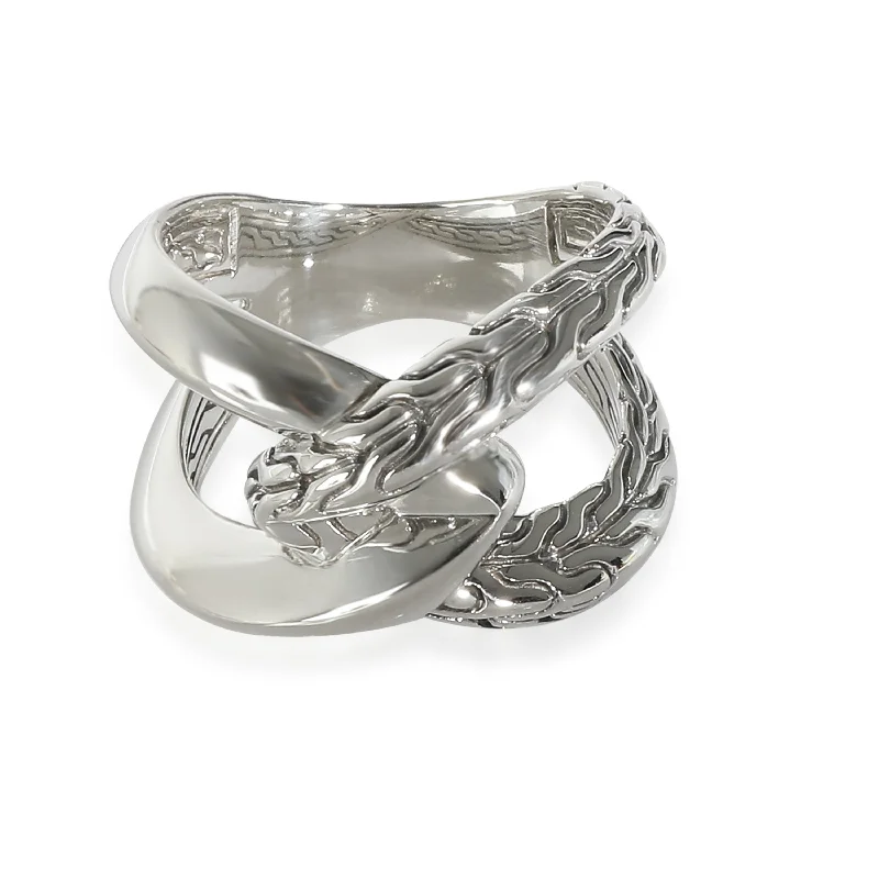 sterling silver rings-John Hardy Classic Chain Knife Edge Ring  in Sterling Silver