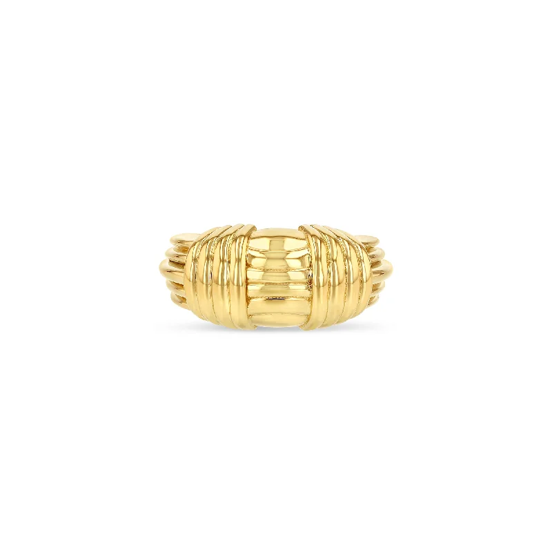 women’s stackable rings-Mosaic Demi Ring - III