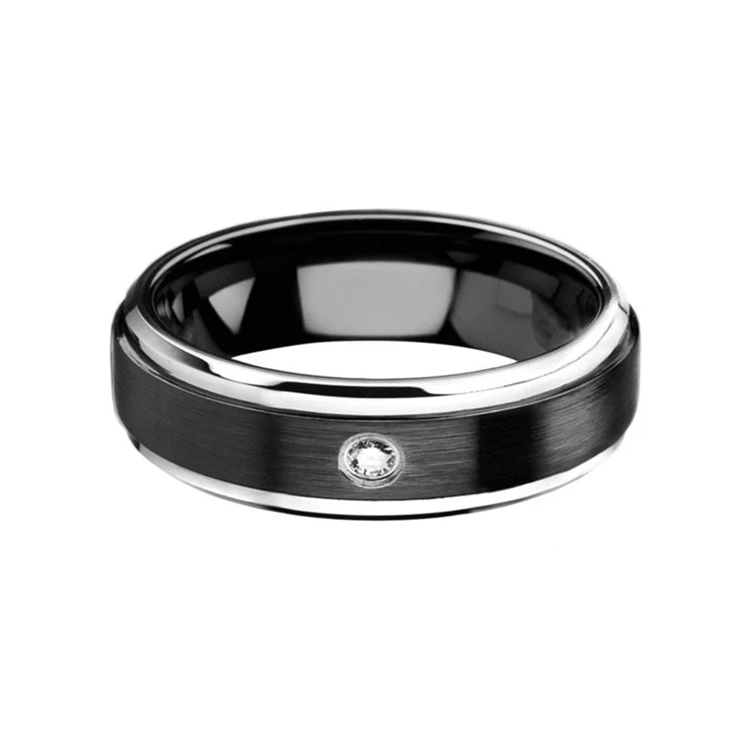 custom made rings-Pierre Diamond Wedding Ring