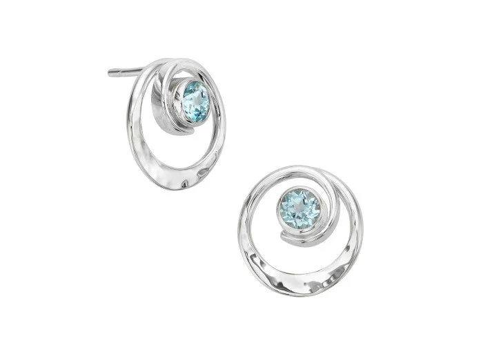 cubic zirconia stud earrings for women -Posy Earrings