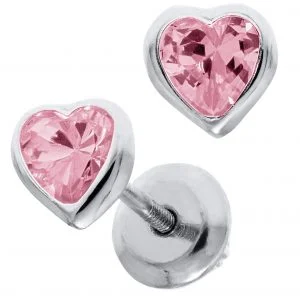 sapphire stud earrings for formal events -Youth Heart Earrings