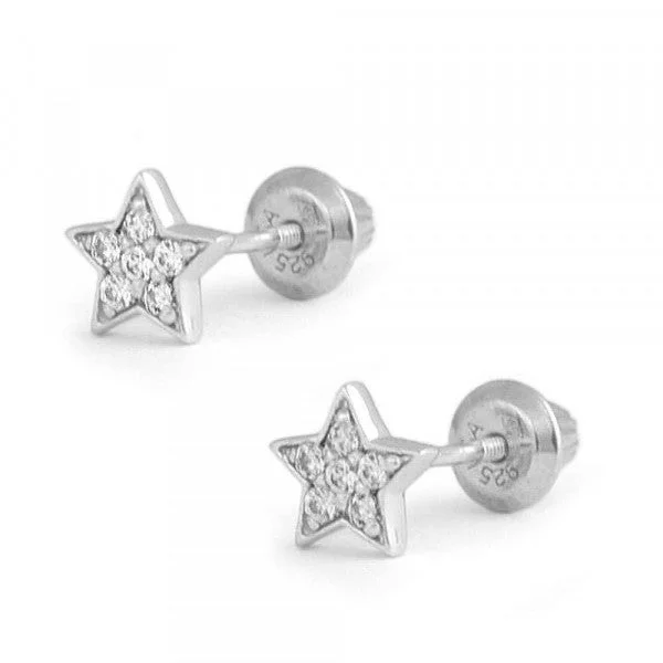 geometric diamond stud earrings for fashion -Youth Star Earrings