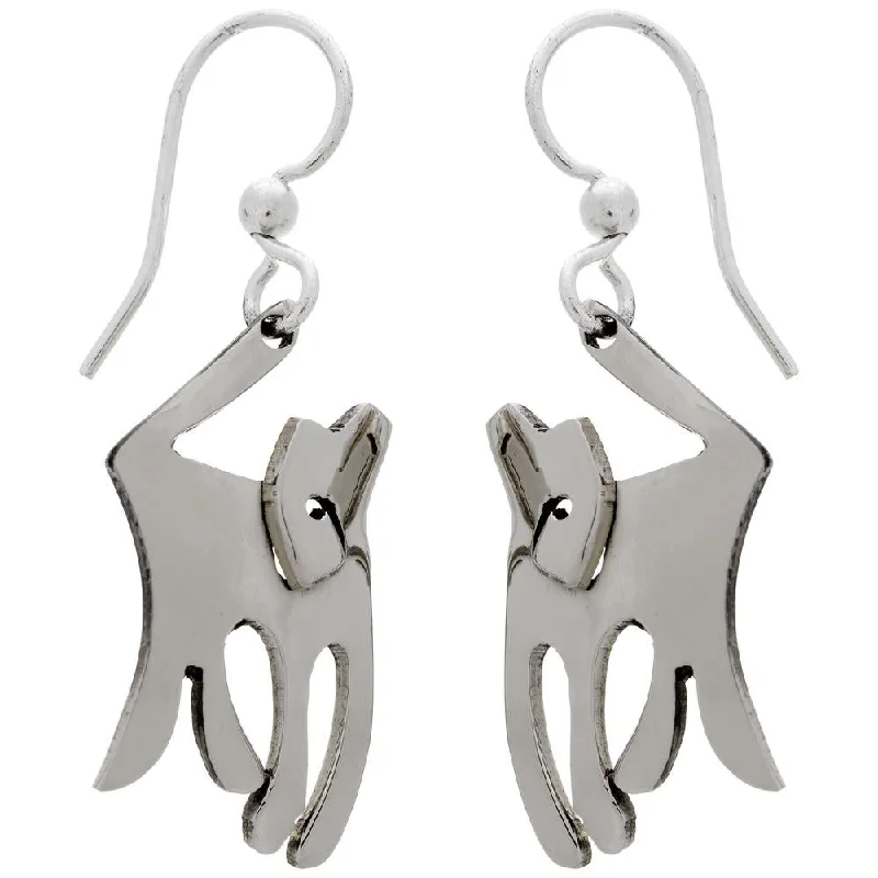 pearl stud earrings for everyday wear -Dancing Dog Earrings