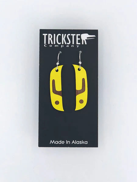 titanium stud earrings for men -ER - Trickster; Berry Guardian